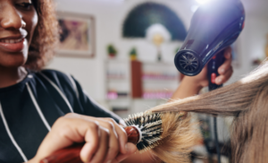 Wash cut and blow dry from African Royalty